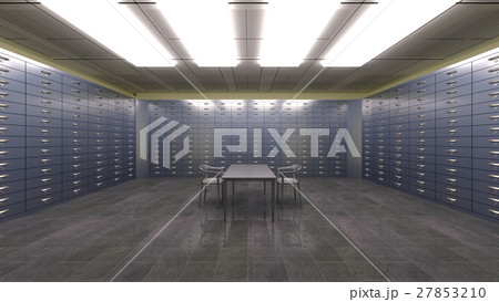 金庫室のイラスト素材