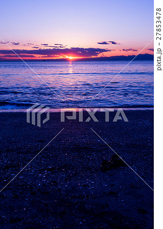 逗子海岸の夕陽 27853478