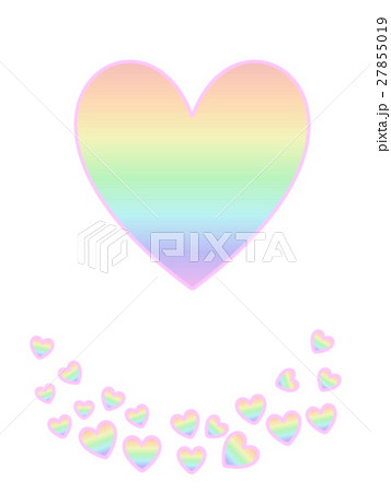虹色のハート、バレンタインデーイメージ 27855019