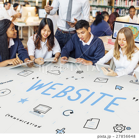 Webpage Browser Digital Icon Symbols Concept Webpage Browser Digital Icon Symbols Concept 27856648