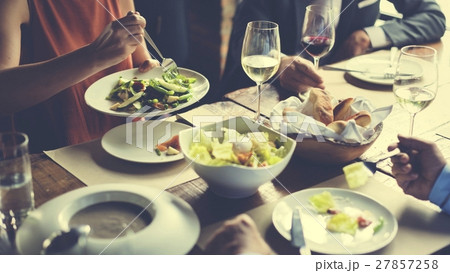 Business People Dining Together Concept Business People Dining Together Concept 27857258