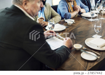 Business People Dining Together Concept Business People Dining Together Concept 27857442