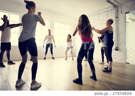 Diversity People Exercise Class Relax Concept 27858608