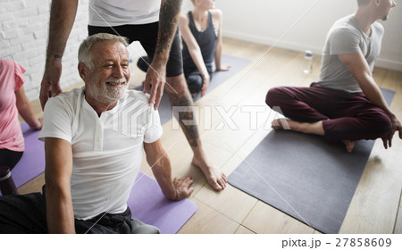 Diversity People Exercise Class Relax Concept 27858609