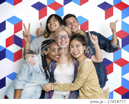 Diversity Students Friends Happiness Pose Concept Diversity Students Friends Happiness Pose Concept 27858777