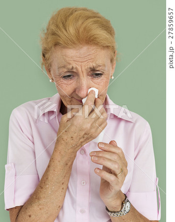 Upset Crying Depression Senior Woman Concept Upset Crying Depression Senior Woman Concept 27859657
