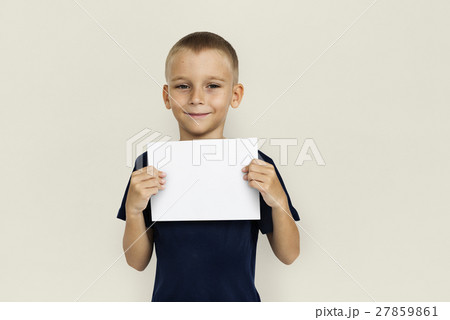 Boy Cheerful Studio Portrait Concept 27859861