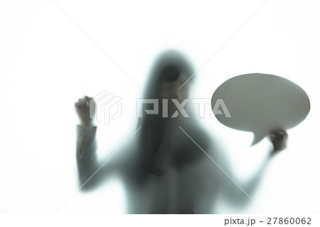 人物シルエット　ネガティブイメージ 27860062
