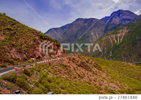 view to karakoram highway and valley, Pakistan view to karakoram highway and valley, Pakistan 27861886