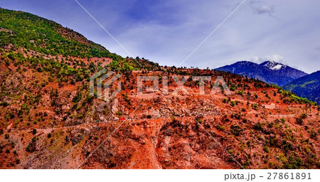 view to karakoram highway and valley, Pakistan 27861891