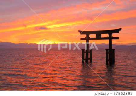 白髭神社の日の出 27862395