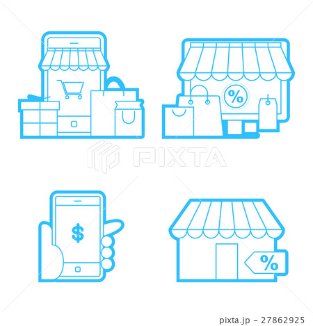 shopping and festival icon set 27862925