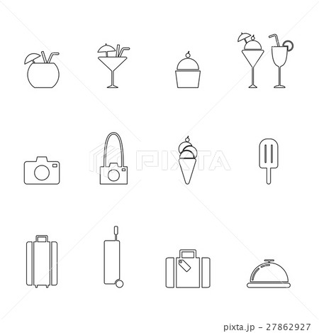 travel line icon set travel line icon set 27862927