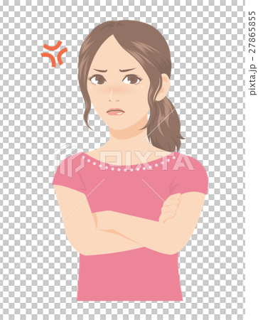 女性の表情 怒り 女性の表情 怒り 27865855