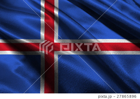 Iceland flag national flag 3D illustration symbol. 27865896