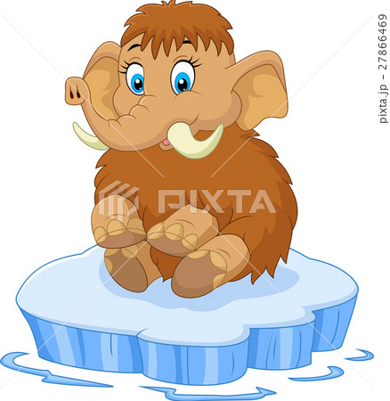 Cute mammoth cartoon 27866469