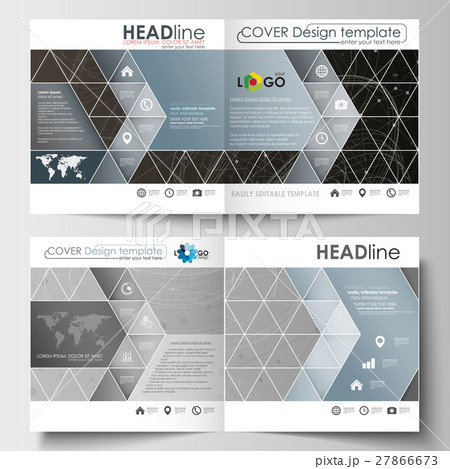 Business templates for square design brochure Business templates for square design brochure 27866673