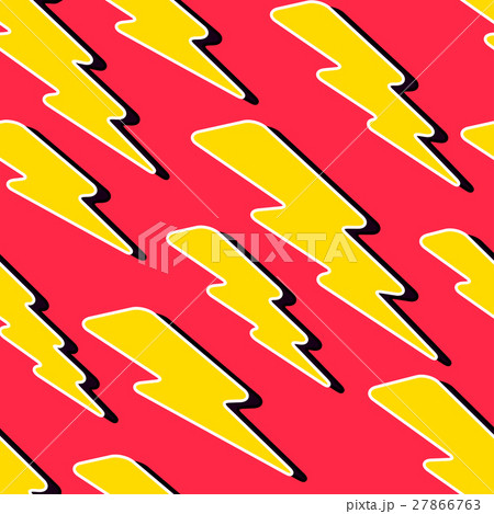 Seamless pattern with thunderbolt 27866763