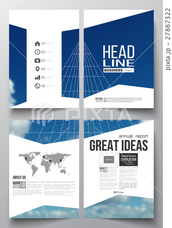 Set of business templates for brochure, magazine 27867322