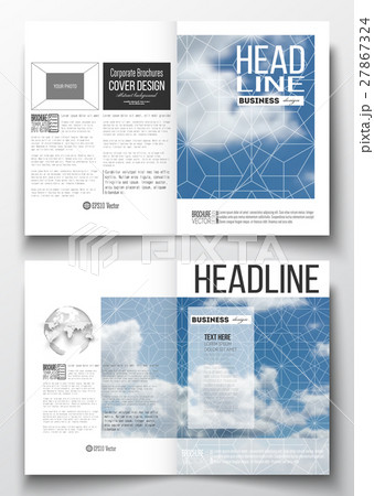 Set of business templates for brochure, magazine 27867324