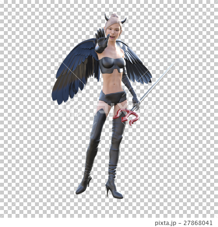 可愛い悪魔　セクシーデビル　perming 3DCG イラスト素材 27868041