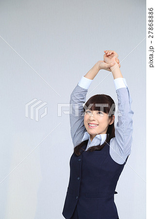 ストレッチするOL ストレッチするOL 27868886