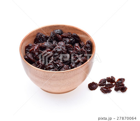 Dried raisins isolated on white background 27870064