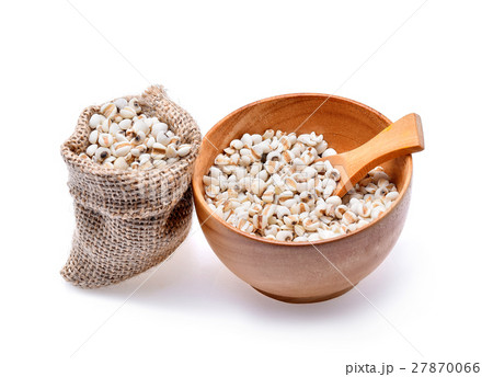 millet grains on white background 27870066