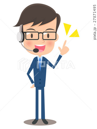 オペレーター　指差し 27871495