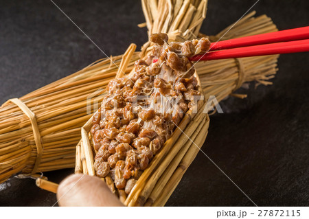 わら入り有機栽培大豆の納豆　(natto) 27872115