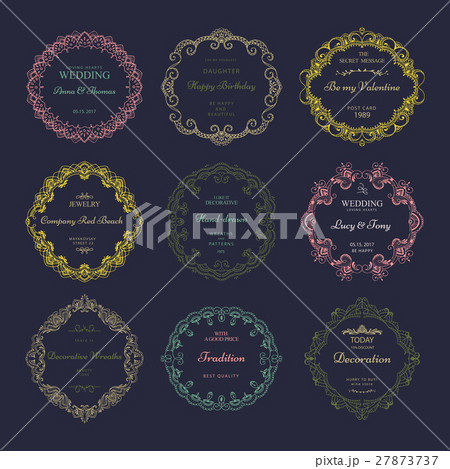 Hand drawn wreaths Hand drawn wreaths 27873737
