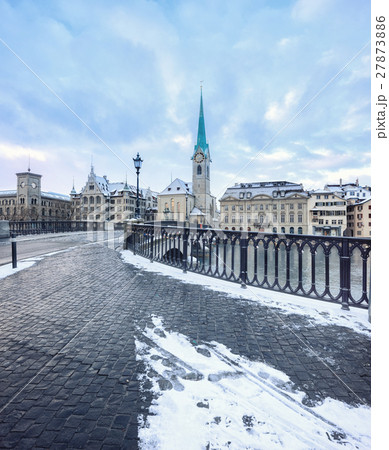 Old Zurich town, view on river Old Zurich town, view on river 27873886