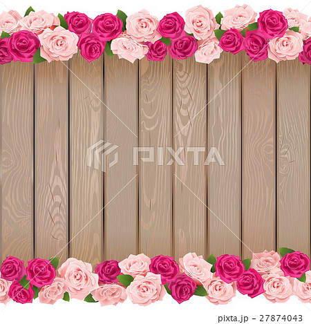 Vector Seamless Flower Frame 27874043
