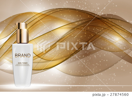 Skin Toner Bottle Tube Template for Ads or Skin Toner Bottle Tube Template for Ads or 27874560