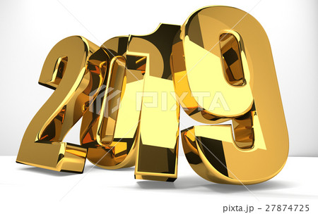 2019 golden symbol 3d render 27874725