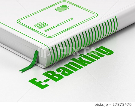 Banking concept: book Credit Card, E-Banking on Banking concept: book Credit Card, E-Banking on 27875476