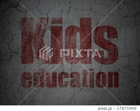 Learning concept: Kids Education on grunge wall 27875940