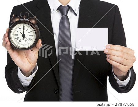 businessman with clock businessman with clock 27877659