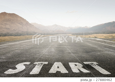 Concept of start straight for business 27880462