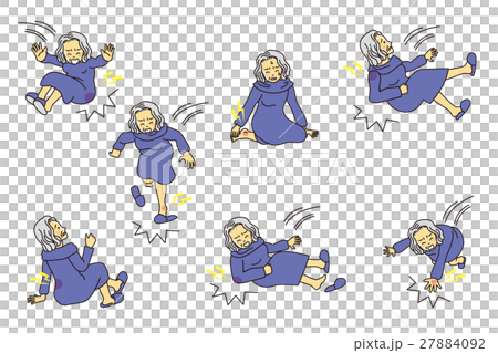 おばあさん転倒 おばあさん転倒 27884092