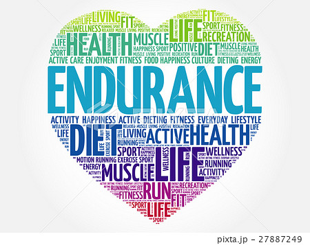 ENDURANCE heart word cloud ENDURANCE heart word cloud 27887249
