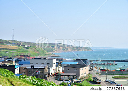 北海道石狩市　厚田漁港風景 27887658