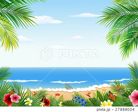 Beautiful tropical beach Beautiful tropical beach 27888034