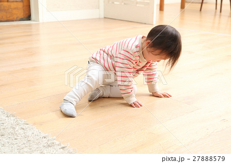 大泣きする1才児 27888579