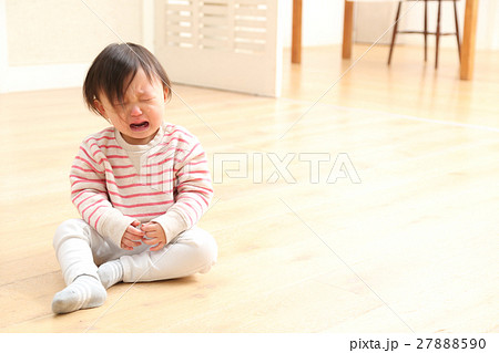大泣きする1才児 大泣きする1才児 27888590