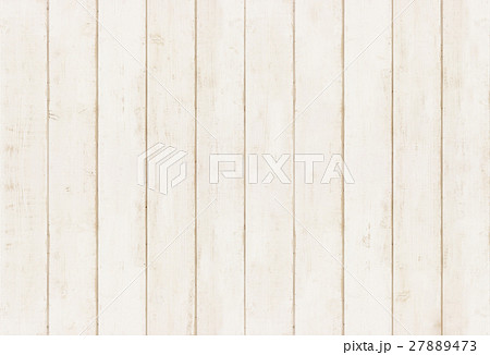 Diyで人気の白ペンキで塗った木目のフレンチナチュラルな板 木材のテクスチャー背景イメージ素材の写真素材