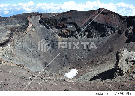 富士山剣ヶ峰から火口壁 27890695