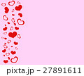 Valentine's Day with red hearts on a pink 27891611