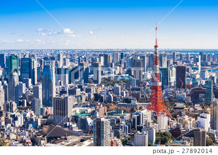 東京シティビュー　青空と東京タワー 27892014
