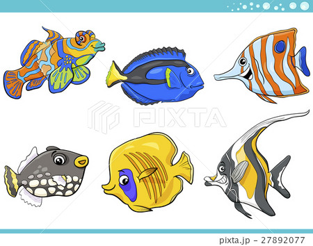 sea life fish characters set sea life fish characters set 27892077